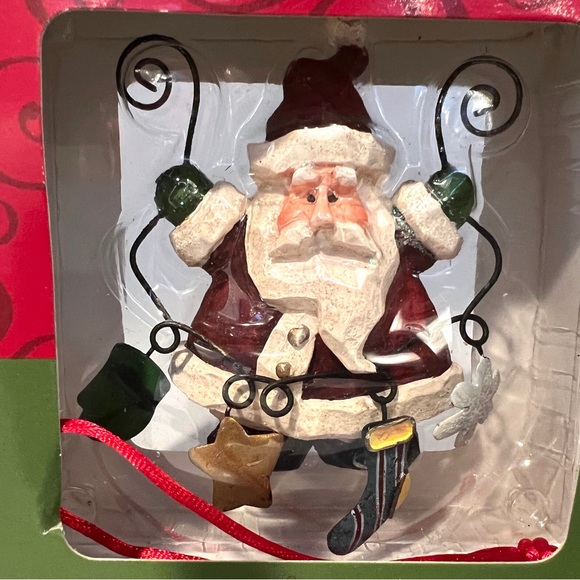 Whimsical Ornaments.  Santa and Two Snowmen.   NIB - Picture 2 of 7